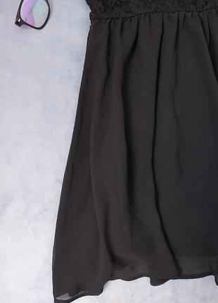 Чёрное платье с кружевом 🖤 h&m. 6