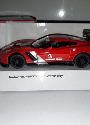 Машинка іграшкова corvette kinsmart інерційний 1:32 червоний