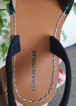 Сандалии, босоножки, менорки , абаркасы  heavenly soles,  100% замша, кожа3 фото