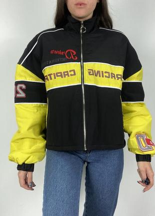 Гоночный бомбер racing jacket с надписями