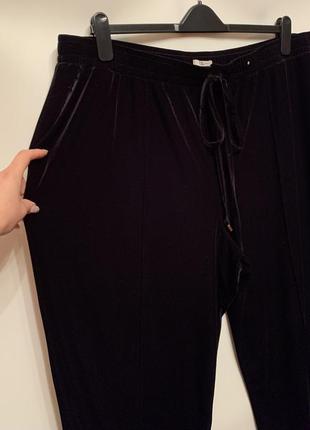 Велюрові брюки з простроченою стрілкою,великий розмір2 фото