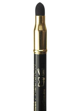 Чёрный автоматический карандаш для глаз с растушёвкой3 фото