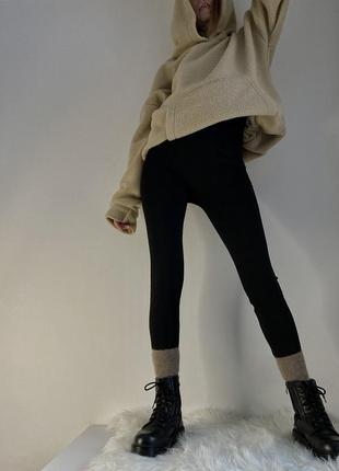 Бесшовные термо лосины на флисе