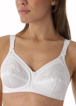 Бюстгальтер triumph doreen + cotton non wired white bra1 фото