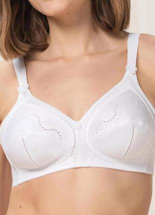 Бюстгальтер triumph doreen + cotton non wired white bra4 фото