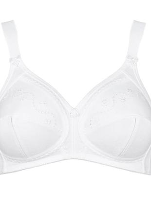 Бюстгальтер triumph doreen + cotton non wired white bra5 фото