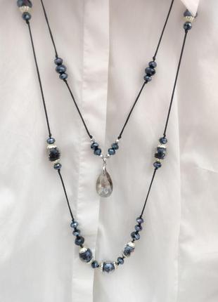 Изысканное колье ожерелье сотуар бусы8 фото