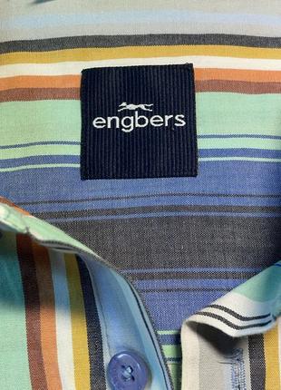 Мужская рубашка с коротким рукавом engbers (size l) цветная5 фото