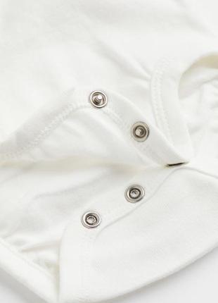 Хлопковый комплект для младенцев: боди, шапочка и штанишки h&m3 фото