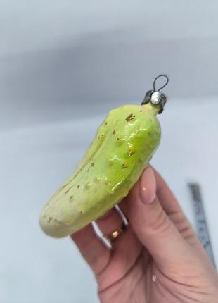 Игрушка на елку сср украшение для елки елочное украшение огурец