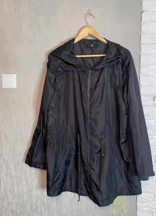 Удлиненная куртка ветровка с капюшоном очень большого размера батал, xxxl 56-58р5 фото