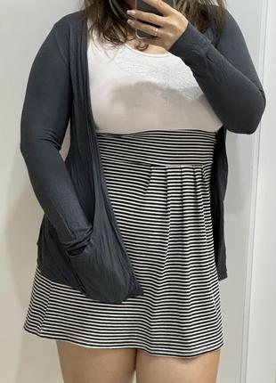 Накидка сіра з карманами 2