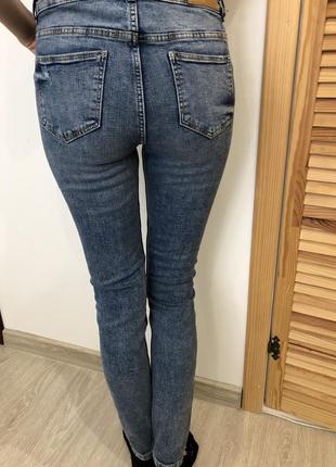 Жіночі скіні джинси нові джинси з потертостями2 фото