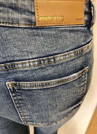 Жіночі скіні джинси нові джинси з потертостями4 фото