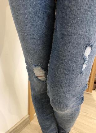 Жіночі скіні джинси нові джинси з потертостями5 фото