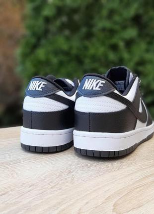 Чоловічі кросівки nike sb duhk low pro низькі  білі з чорним4 фото