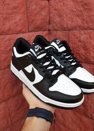 Чоловічі кросівки nike sb duhk low pro низькі  білі з чорним5 фото