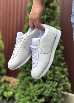 Чоловічі кросівки nike cortez, білі  тільки 44 розмір (9794)2 фото