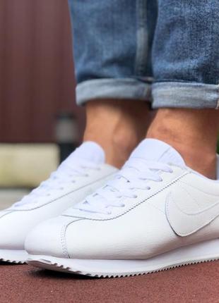 Чоловічі кросівки nike cortez, білі  тільки 44 розмір (9794)3 фото