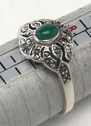 Кольцо перстень серебро ссср 925 проба 2,62 грамма размер 19