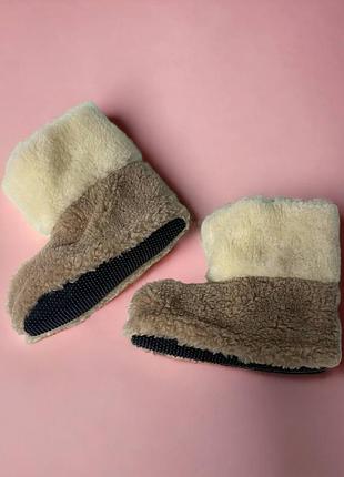 Жіночі хутряні тапочки бежеві 37 розмір