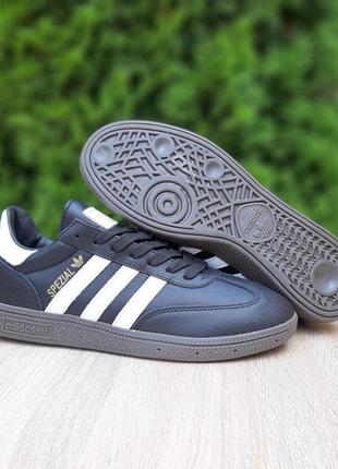 Мужские кроссовки adidas spezial черный с белым6 фото