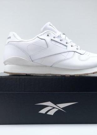 Мужские кроссовки reebok classic белые6 фото