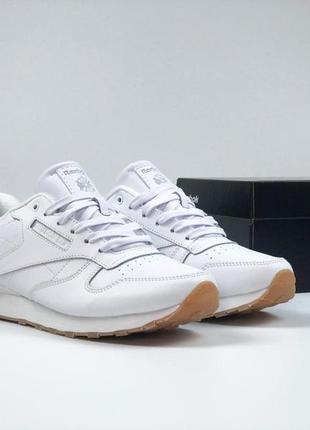 Мужские кроссовки reebok classic белые3 фото