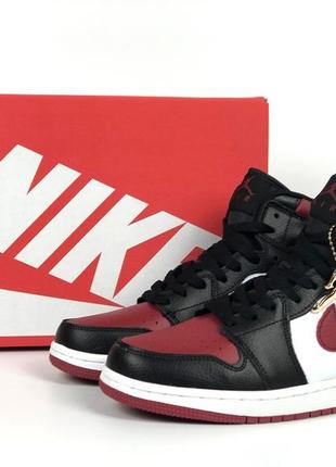 Мужские кроссовки демисезон nike air jordan 1 retro high og playstation 1 черные с бордовым