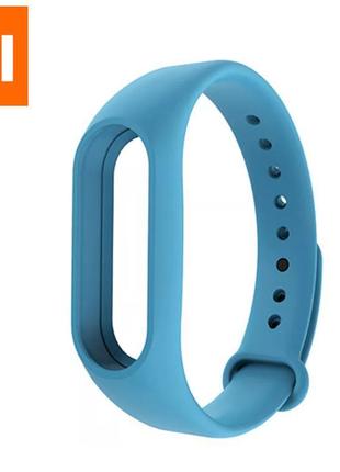 Силіконовий ремінець для фітнес-браслета xiaomi mi band m2. ремінець для xiaomi mi band m2 fq11 блакитний