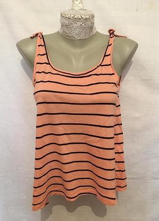 Стильная летняя майка в полоску / river island / s