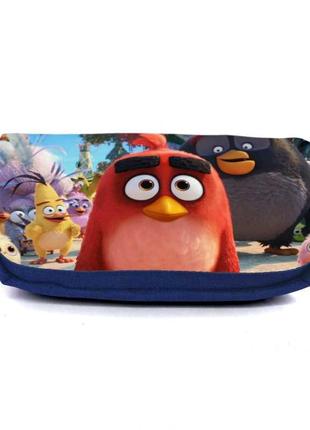 Школьный пенал angry birds 0023 органайзер универсальный (ang-0023-blue) синий