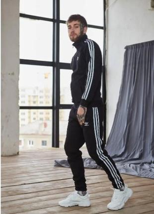 Спортивный костюм adidas зимний черный размер l3 фото
