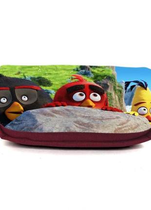 Шкільний пенал angry birds 0016 органайзер універсальний (ang-0016-red) бордовий