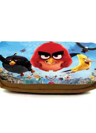 Шкільний пенал angry birds 009 органайзер універсальний (ang-009-orn) жовтогарячий