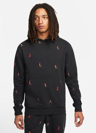 Кофта чоловічі jordan essentials printed fleece s (dv9392-010)