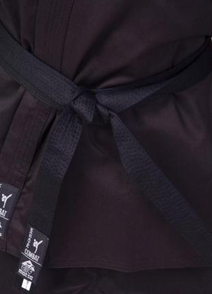 Кимоно для каратэ детское/взрослое matsa (рост 130-200 см) ma-0017 черное5 фото