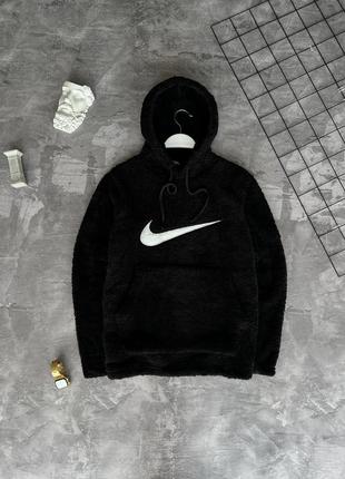 Плюшевый худи nike черный мужской