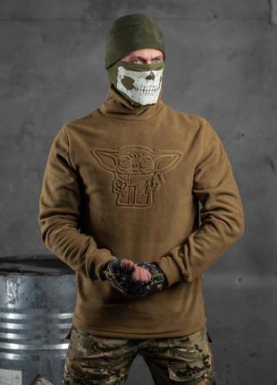 Флисовка тактическая йода койот  , гольф  флисовый койот