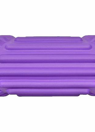 Массажный ролик easyfit dozer 45 см фиолетовый2 фото