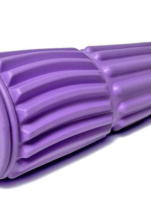 Массажный ролик easyfit dozer 45 см фиолетовый3 фото