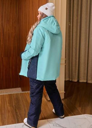 Женский лыжный костюм плащевка на синтепоне куртка+штаны размер 48/50,52/54,56/588 фото