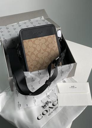 Coach charter crossbody 24 in signature canvas 16.5 х 21 х 7 см
