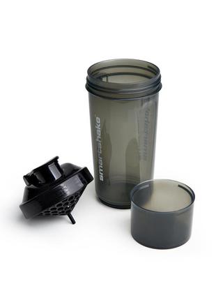 Шейкер спортивный smartshake slim 500ml black (original)3 фото