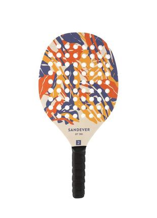 Набір для пляжного тенісу sandever (2 ракетки та 1 м'яч) помаранчевий2 фото