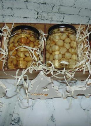 Подарочный набор для мужчин кешью, миндаль, фундук и греческий орех4 фото