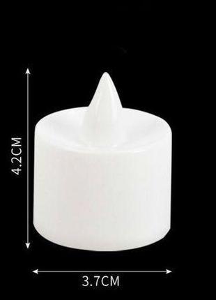 Світлодіодна led свічка candle white 24 штуки в комплекті4 фото