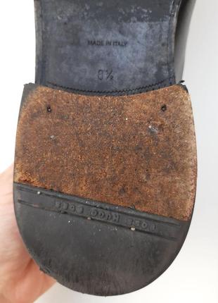 Шкіряні туфлі-дербі лінії boss від бренду hugo boss. оригінал! 42,5 розмір10 фото