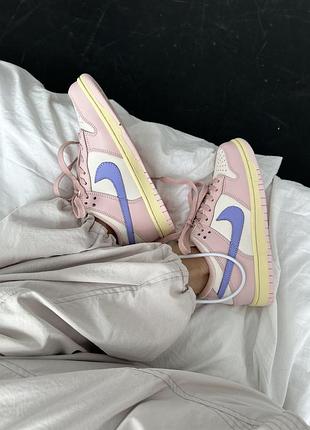 Женские кроссовки nike sb dunk low “pink oxford”