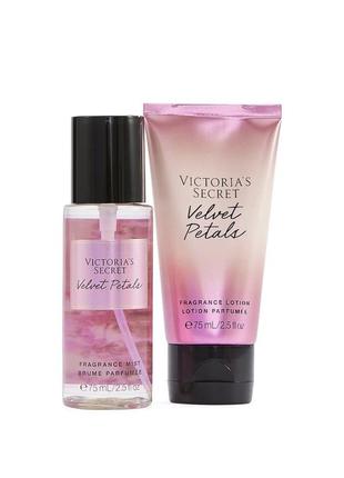 Набір подарунковий парфумований velvet petals by victoria’s secret (вікторія сікрет), оригінал2 фото